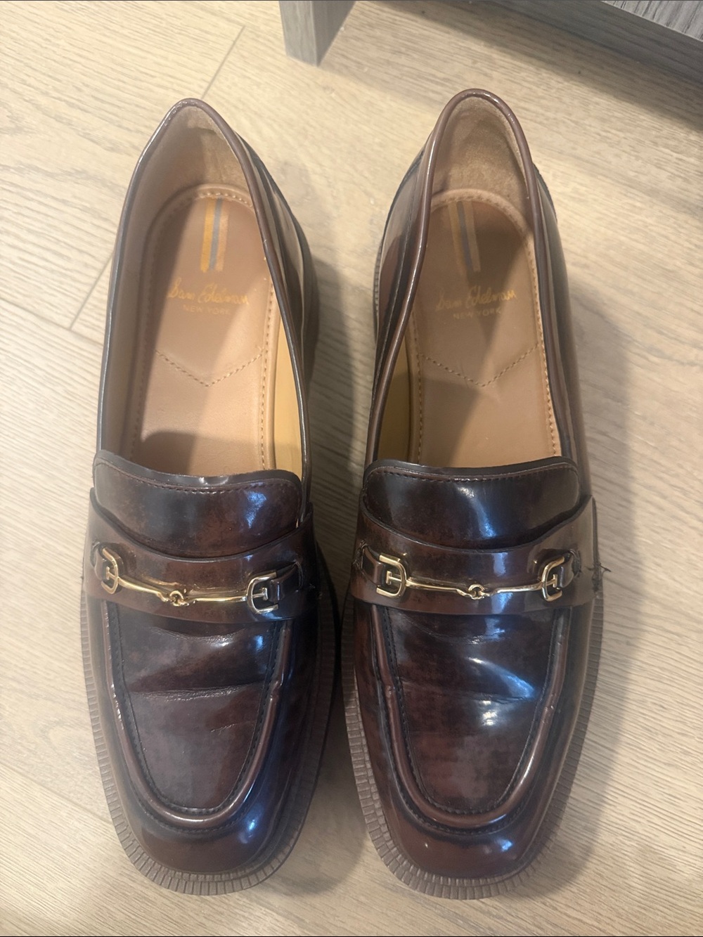 Brown Women’s Leather Bit Loafers